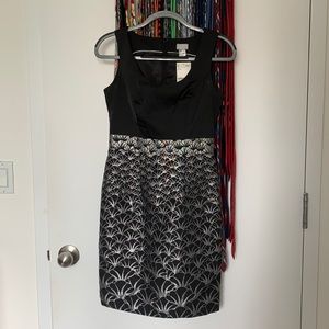 Silver embroidered dress